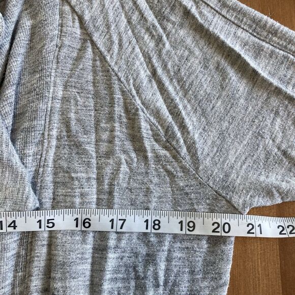 Athleta Women's Open Cardigan Modal Blend Thumb Holes Pockets Gray Size Medium - Picture 13 of 14